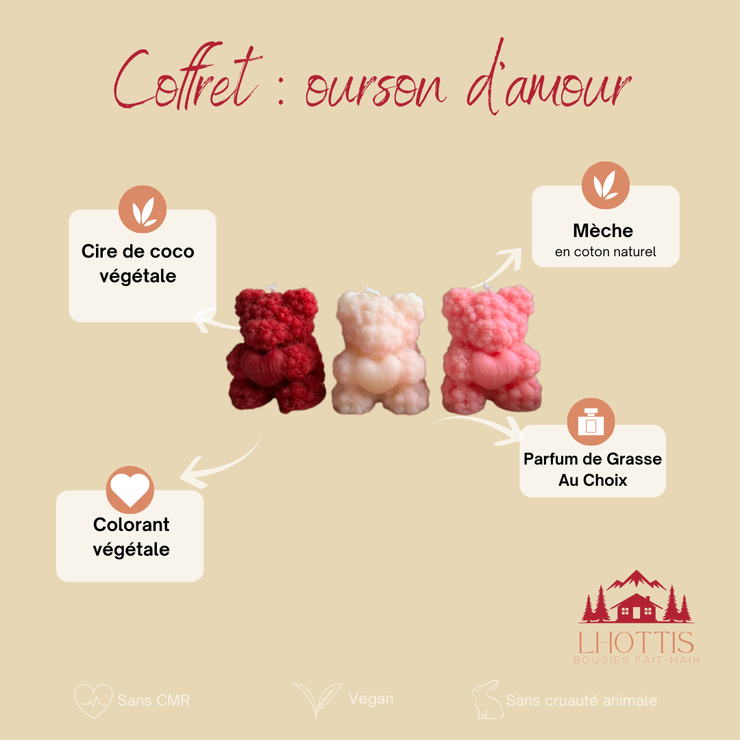 Coffret : ourson d’amour